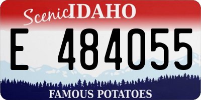 ID license plate E484055