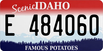 ID license plate E484060