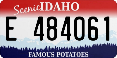 ID license plate E484061