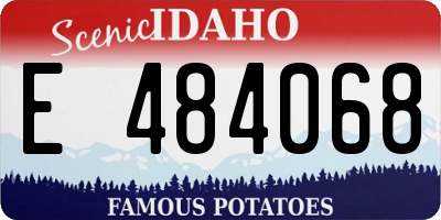 ID license plate E484068