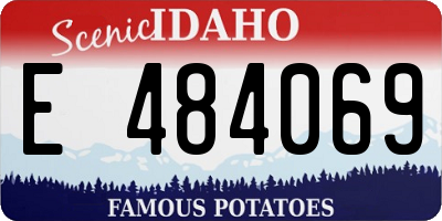 ID license plate E484069