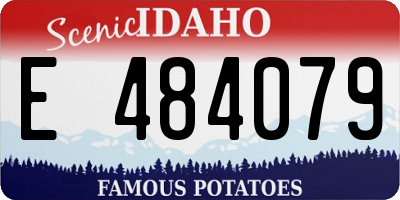 ID license plate E484079