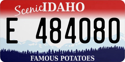ID license plate E484080