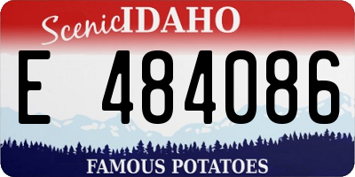 ID license plate E484086