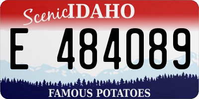 ID license plate E484089