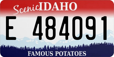 ID license plate E484091