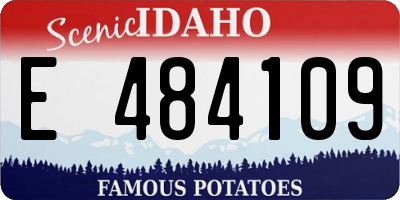 ID license plate E484109