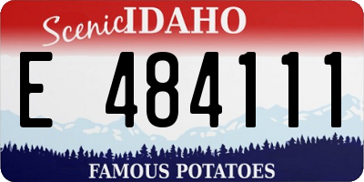 ID license plate E484111