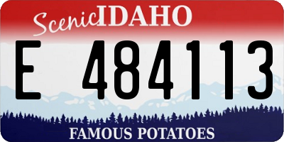 ID license plate E484113