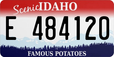 ID license plate E484120