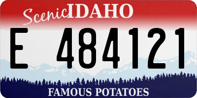 ID license plate E484121