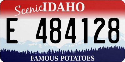 ID license plate E484128