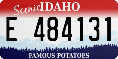 ID license plate E484131
