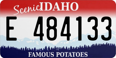 ID license plate E484133