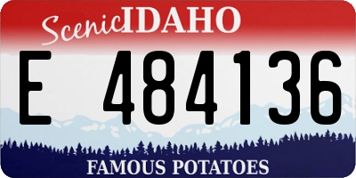 ID license plate E484136