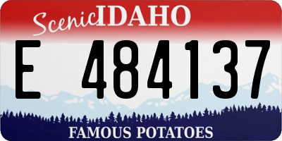 ID license plate E484137