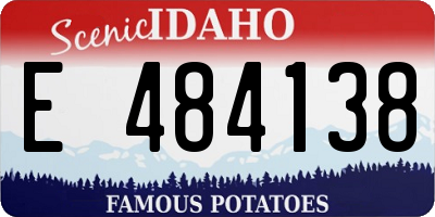 ID license plate E484138