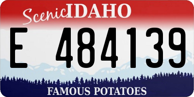 ID license plate E484139