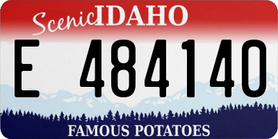 ID license plate E484140