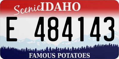ID license plate E484143