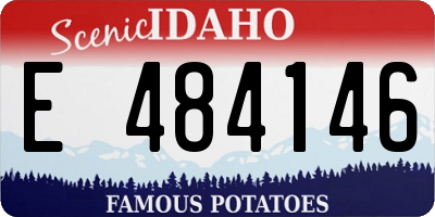 ID license plate E484146