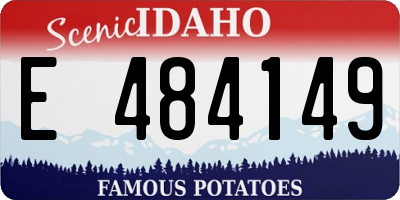ID license plate E484149