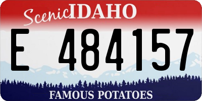 ID license plate E484157