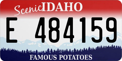 ID license plate E484159