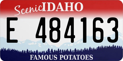ID license plate E484163