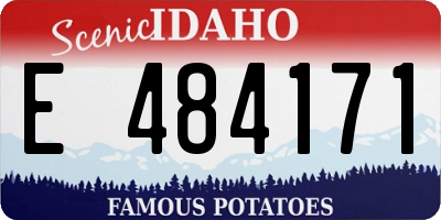 ID license plate E484171