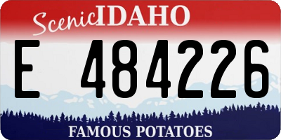 ID license plate E484226