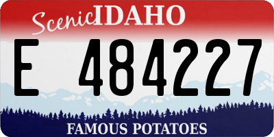 ID license plate E484227