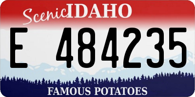 ID license plate E484235