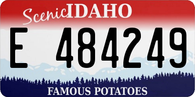 ID license plate E484249