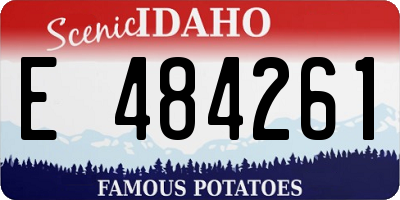 ID license plate E484261