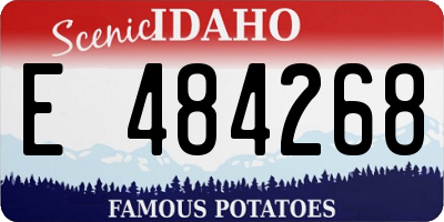 ID license plate E484268
