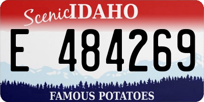 ID license plate E484269
