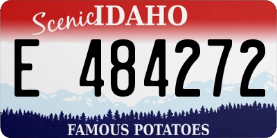 ID license plate E484272
