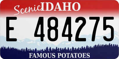 ID license plate E484275