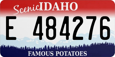 ID license plate E484276