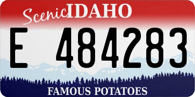 ID license plate E484283
