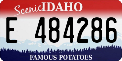 ID license plate E484286