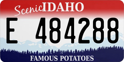 ID license plate E484288