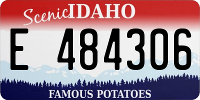 ID license plate E484306