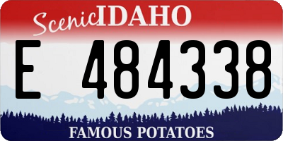 ID license plate E484338