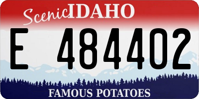 ID license plate E484402