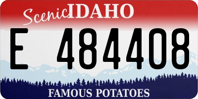 ID license plate E484408