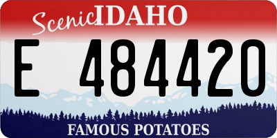 ID license plate E484420