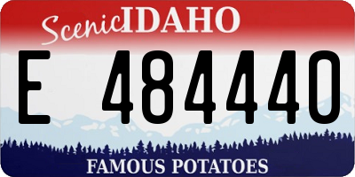 ID license plate E484440