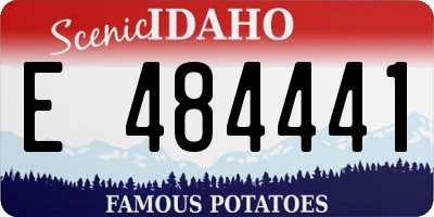 ID license plate E484441